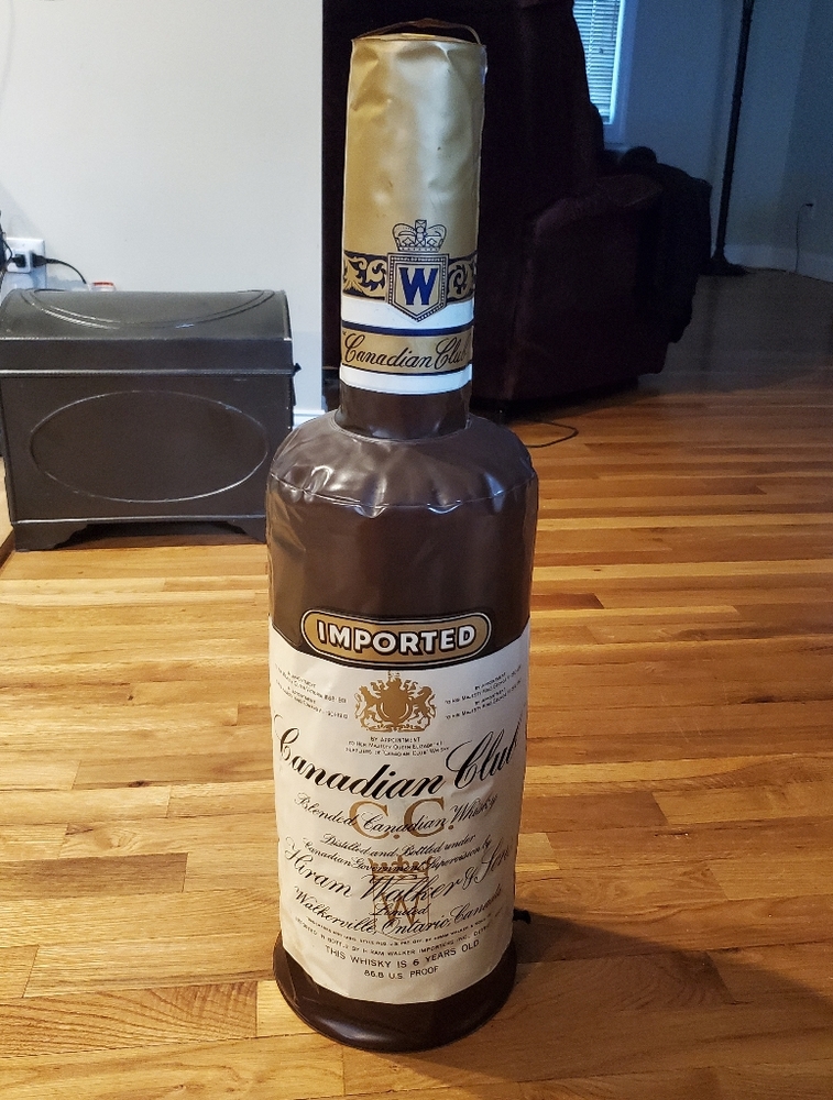 Vintage Canadian Club Inflatable Bar Decor